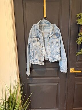 Free People Light Blue Denim Jacket